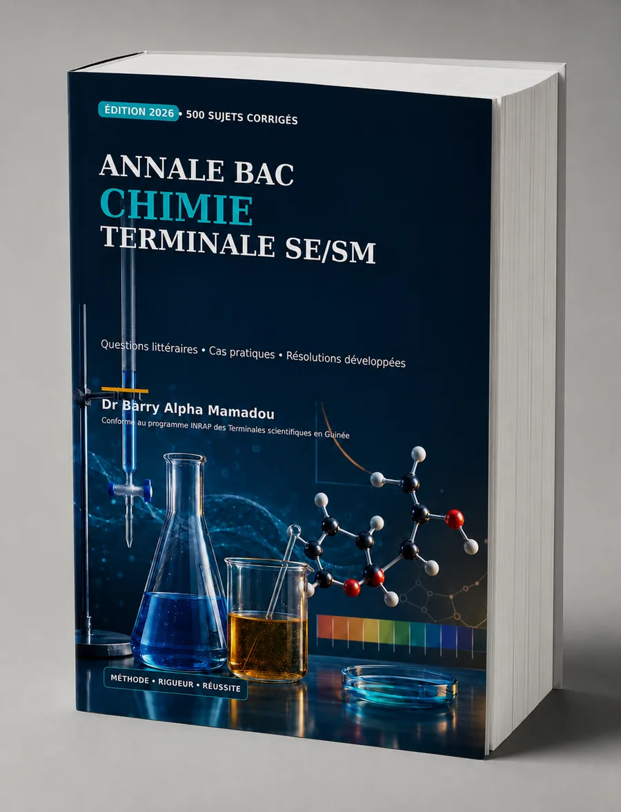 Couverture des Annales Bac Chimie Terminale SE/SM