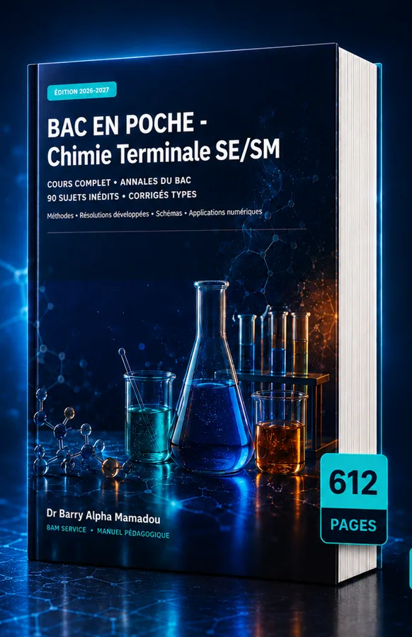 Couverture 3D du livre BAC EN POCHE – Chimie Terminale SE/SM, édition 2026-2027
