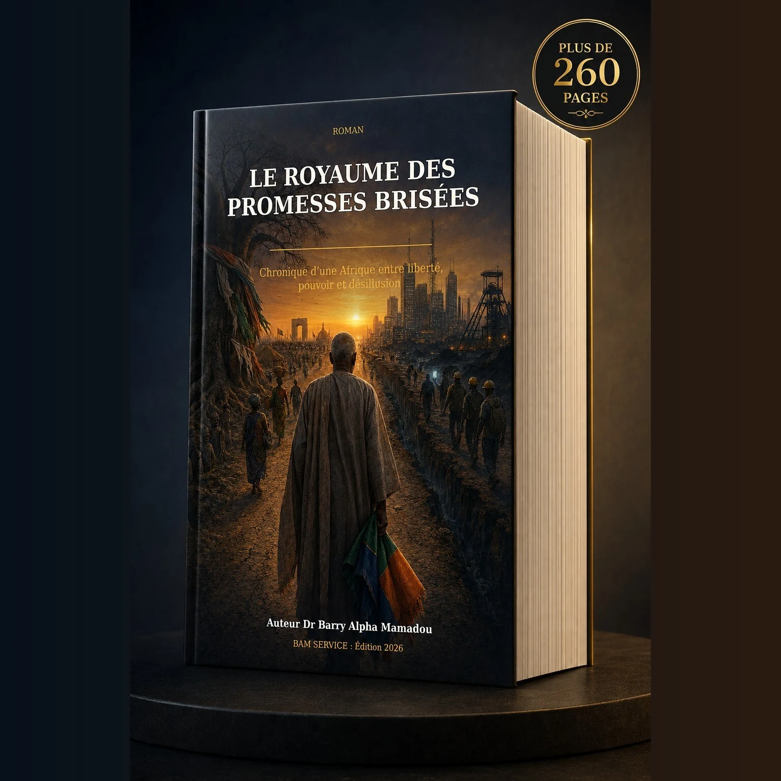 Couverture 3D du roman Le Royaume des promesses brisées, BAM SERVICE Édition 2026
